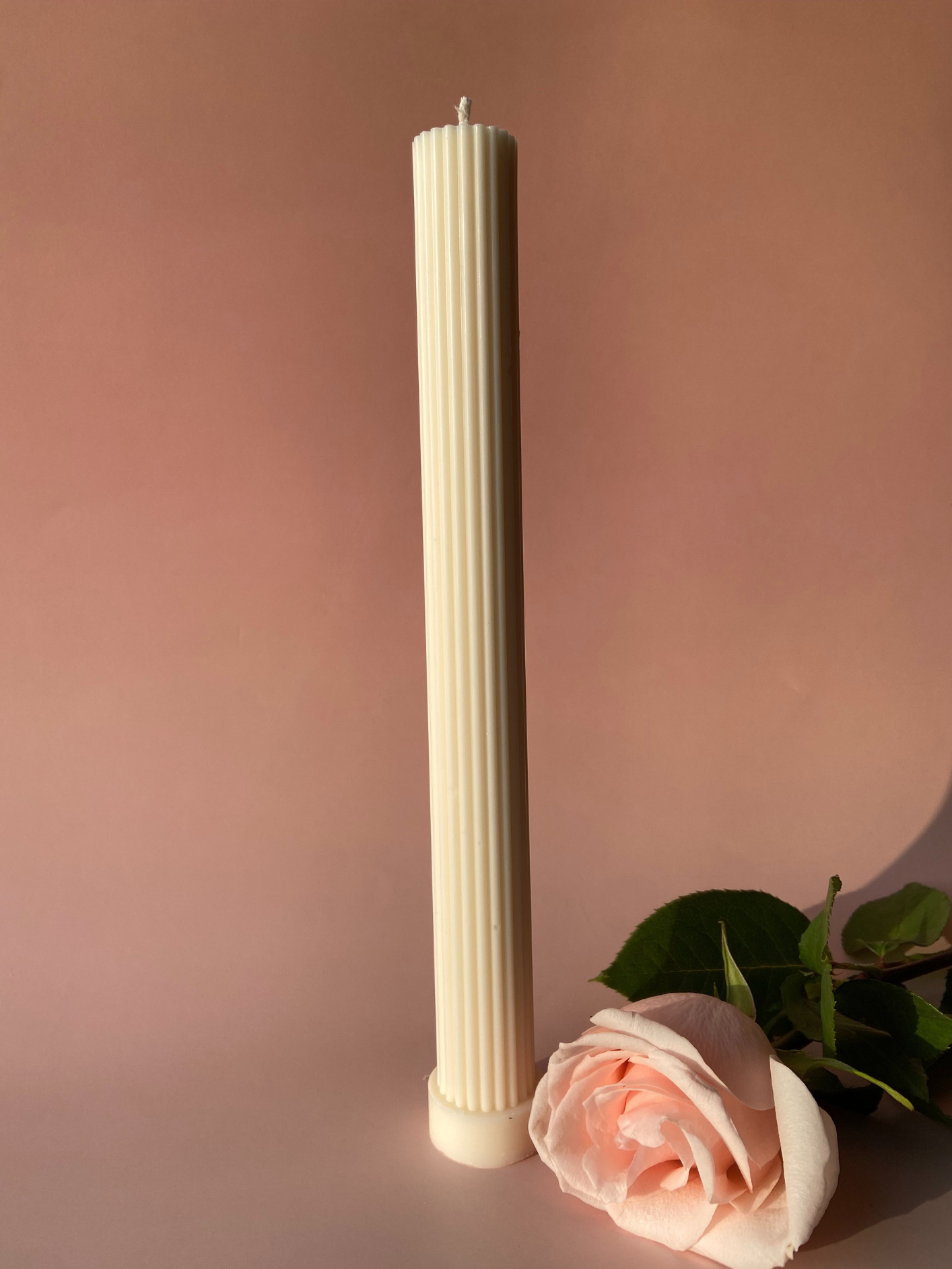 bougie décorative pilier blanc décoration parfumée