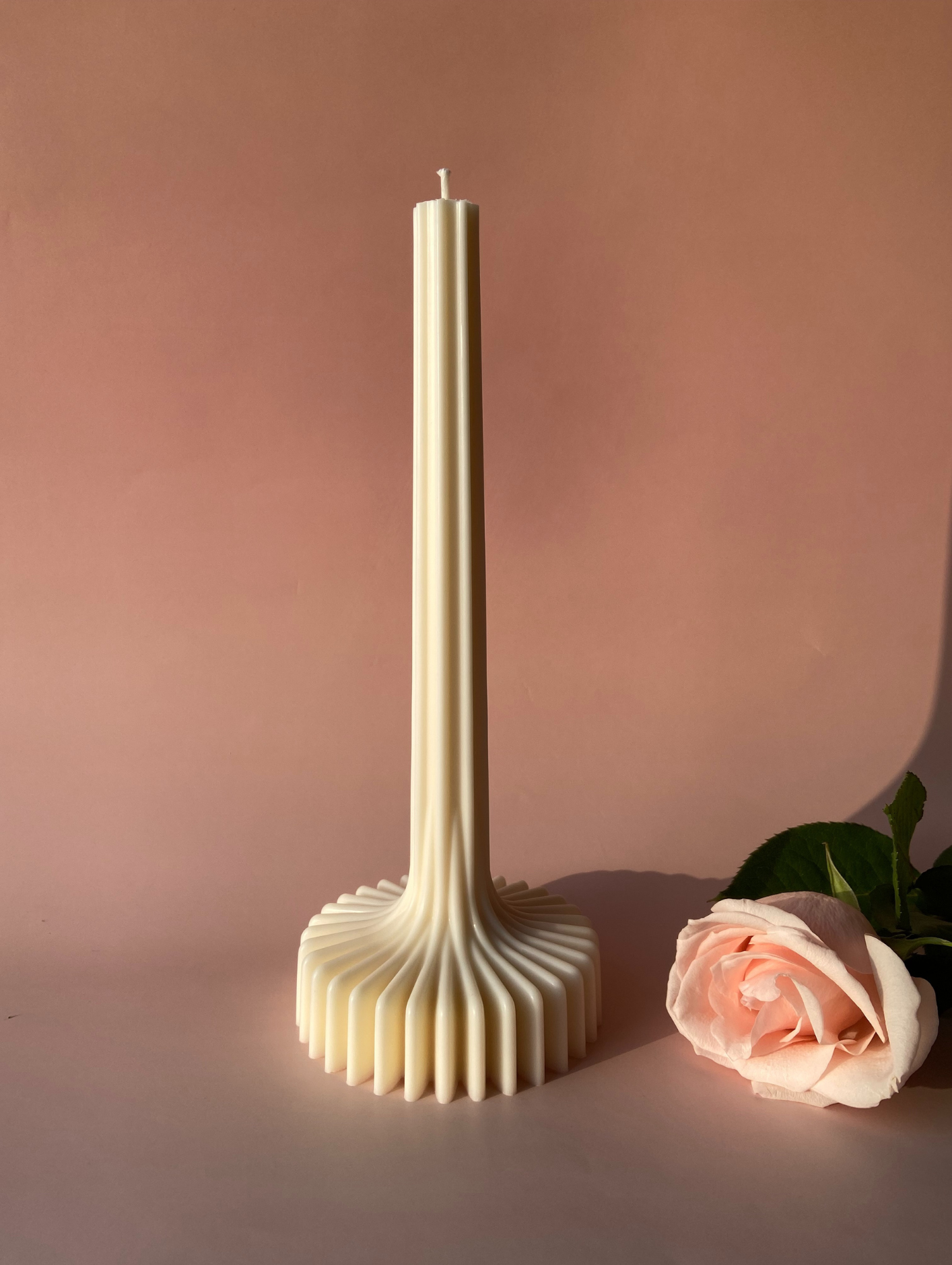 bougie pilier décorative décoration blanc parfumée design