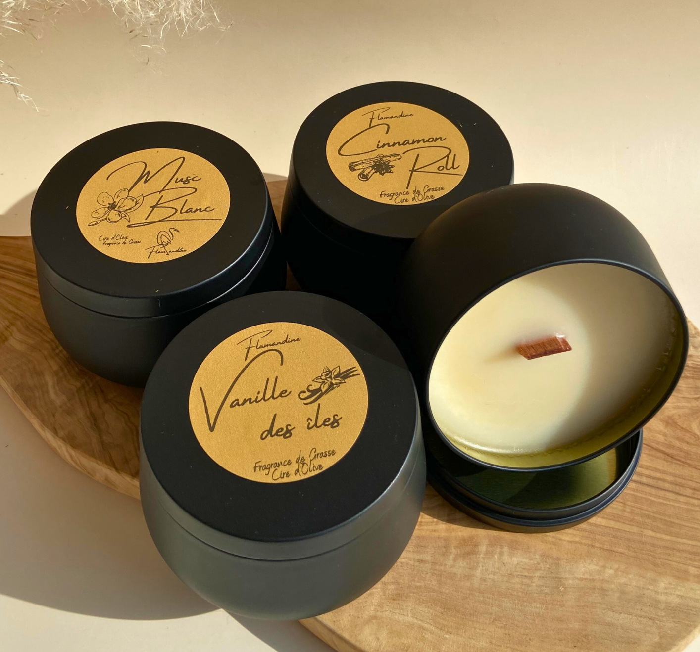 Bougie en pot Full Black LITTLE