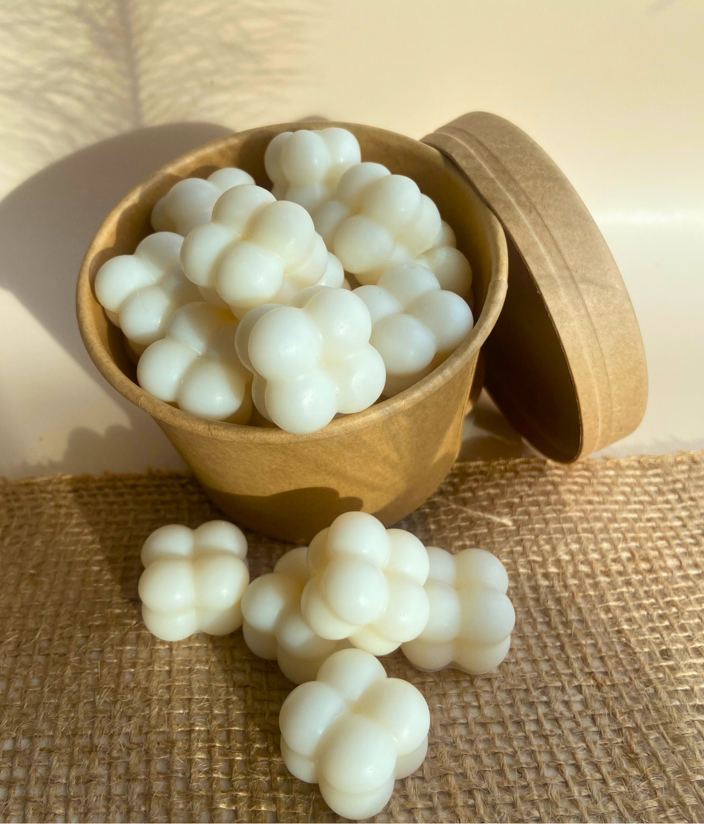 box fondants parfumées blanc parfum vanille, monoï, coton, cerise