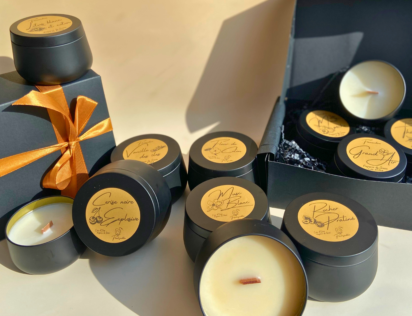 Bougie en pot Full Black BIG