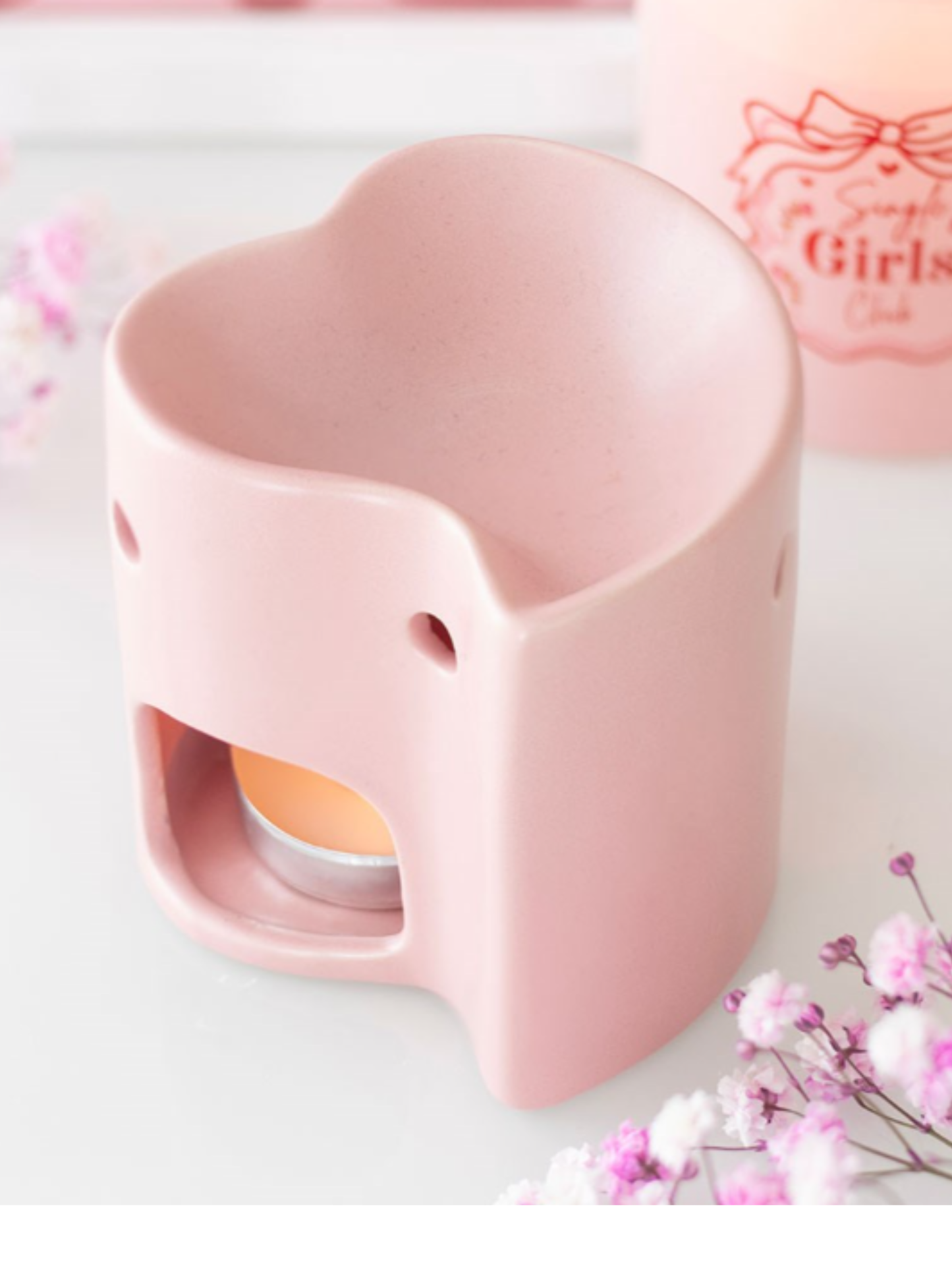 Brûle-Parfum Souffle d'Amour Rose ou Rouge