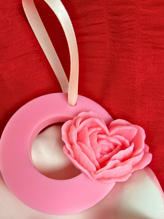 ✨ Suspension Parfumée Cœur de Rose